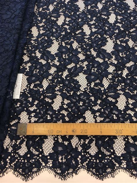 Dark Blue Lace Fabric Guipure Lace Lace Fabric From