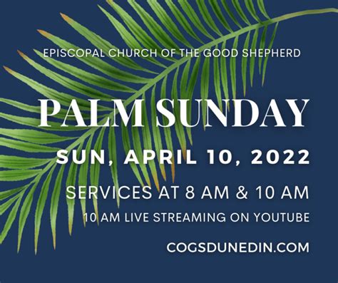 Palm Sunday Episcopal Church Of The Good Shepherd Episcopal Church Of