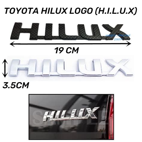 Toyota Hilux Logo Emblem Stickerhilux Shopee Malaysia