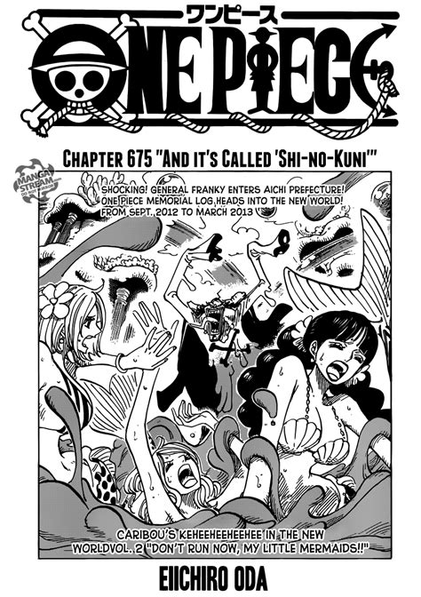 One Piece Chapter 675 And It S Called Shi No Kuni Bleach Story Role Play Wiki Fandom