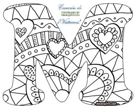 Mandaletras Mandalas S Per Originales Con Las Letras Del Coloring