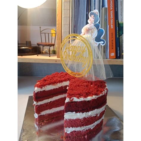Jual Kue Ulang Tahun Balikpapan Naked Red Velvet Kue Karakter Kue Online Balikpapan Shopee
