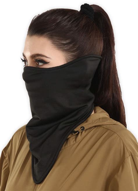 Neoprene Half Face Mask For Cold Weather Half Ski Mask With Velcro Strap Half Winter Face