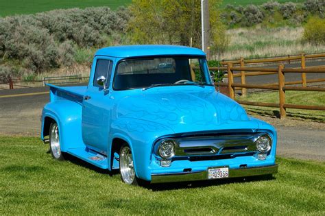 1956 Ford F 100 Blue