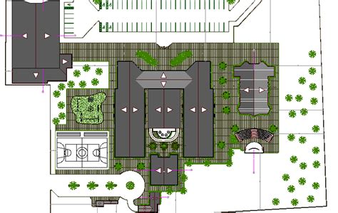 In our database, you can download thousands of free dwg drawings without any conditions. Top View of Garden Design of School Elevation dwg file ...