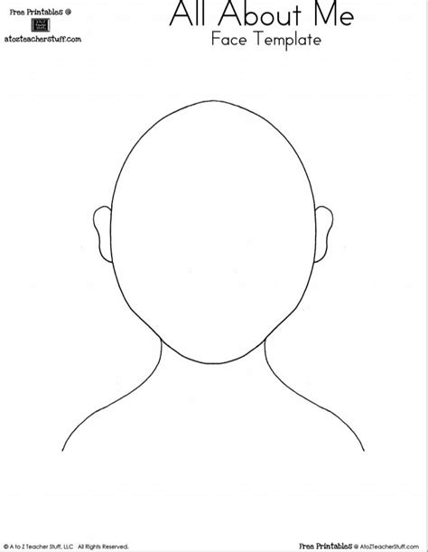 The Silhouette Of A Mans Face Is Shown In This Free Printable Template