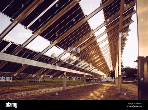 Double Sided Solar Panels Hi Res Stock Photography And Images Alamy