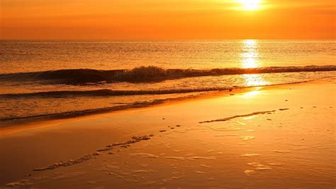 Wallpapernarium Un Atardecer Bonito En La Playa