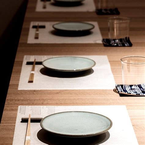 Japanese tables have been a hot trend for a long time now. A handmade tale at Sasaki | Restaurant table setting ...