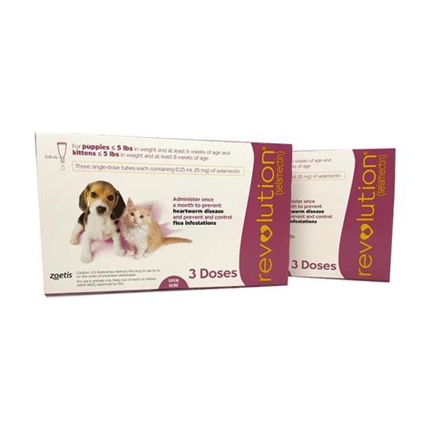 Revolution for puppies and kittens (and rabbits). Revolution 6 Month supply for dogs | Revolution flea control