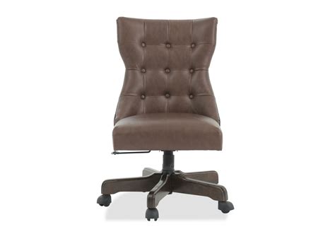 .chair, reception chair with height adjustment (armless design for small homes and offices) make sure you have the right office chair, do breaks from work behind desk and dont forget to stretch! Armless Button-Tufted Swivel Office Chair in Brown ...