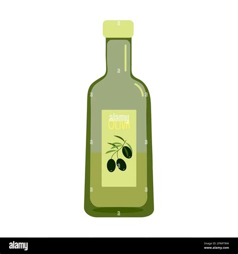 Olive Oil In Dark Green Glass Bottle Healthy Food And Natural Oils