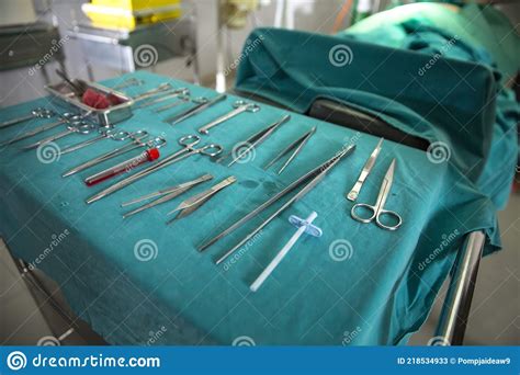 Old Surgical Equipment In The Operating Room In A Rural Hospital Stock