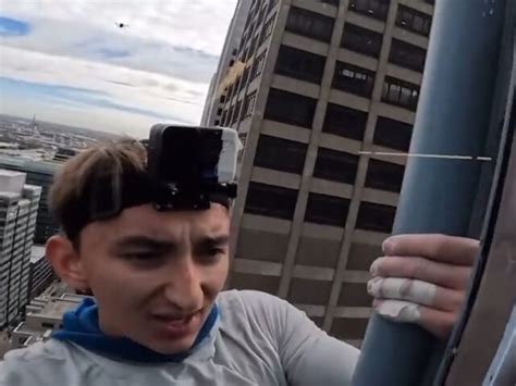 Stop Banging Dude Pro Life Spider Man Climbs Chicago Skyscraper