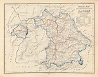 Overview map of the Kingdom of Bavaria after the division of November ...