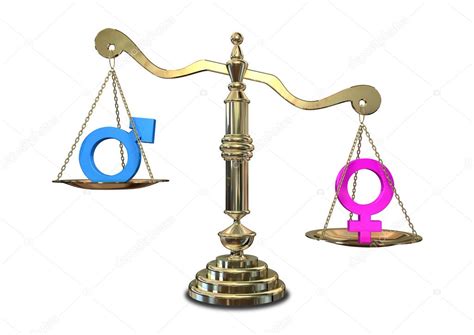 Gender Inequality Balancing Scale — Stock Photo © Albund 11090200