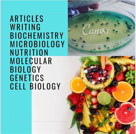 Write Articles On Molecular Biology Nutritional Biochemistry