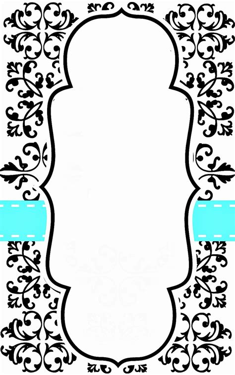 For illustration simply the call info that is wholly essential. Free Blank Invitation Template in 2020 | Free printable ...