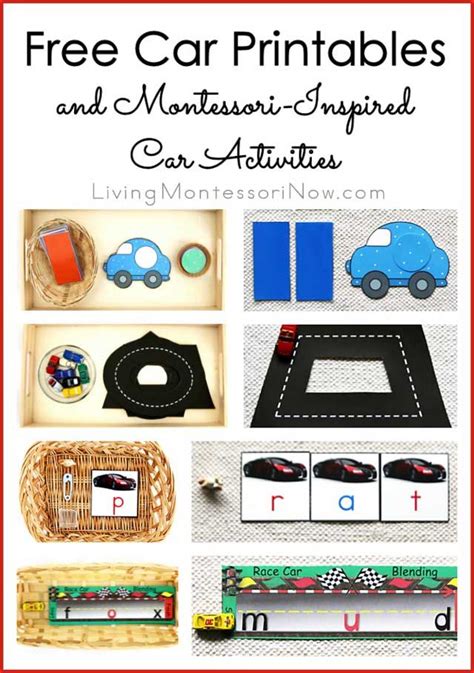 Free Car Printables And Montessori Inspired Car Activities Cars