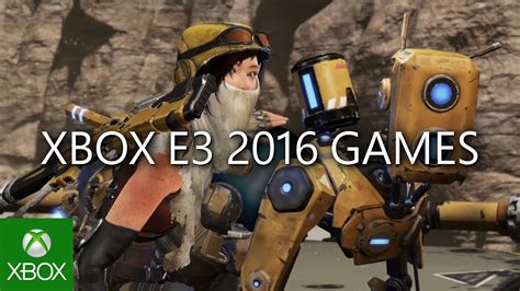 Xbox One E3 2016 Games Montage Youtube