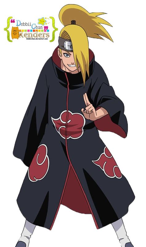 Deidara Render By Debbiichan On Deviantart Anime Naruto Art Kid Naruto