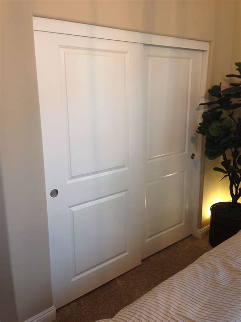 2 Panel 2 Track Hollow Core Mdf Bypass Closet Doors Check Out This