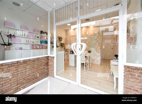 Beauty Wellness And Spa Salon Entrance Aesthetic Concept Beauty