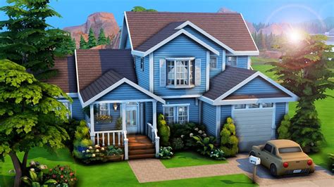 3 Generations 1 Base Game House The Sims 4 Speed Build Youtube
