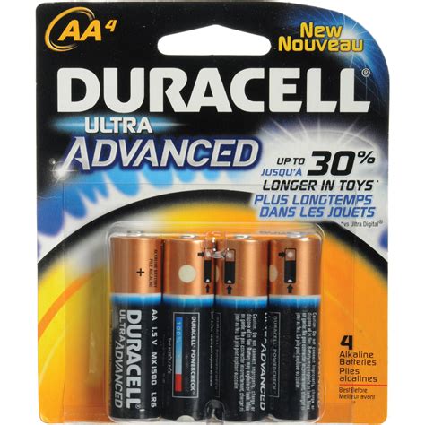 Duracell Aa Ultra 15v Alkaline Coppertop Battery 4 Pack Bandh
