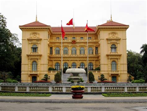 Ornate French Colonial Architecture Of Presidential Palace Hanoi