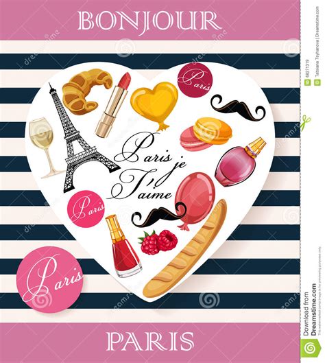 Bonjour Paris Sightseeing Of Paris And France Romantic Tourist Card
