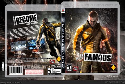 Infamous Playstation 3 Box Art Cover By Nightfire147