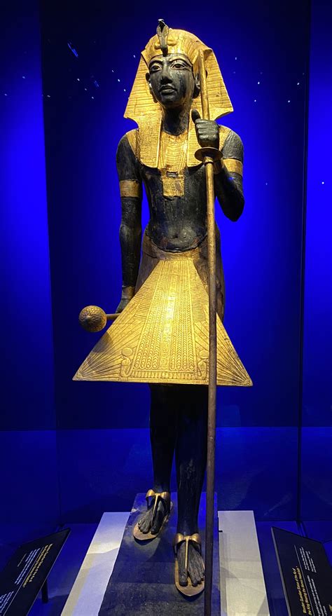 Wooden Guardian Statue Of The King Tutankhamun Tutankhamun Egyptian