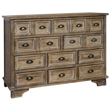 Henderson 10 Drawer Weathered Oak Chest Crestview Collections Steins Garden And Home
