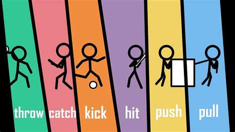 Stickman Verbs 3 Learn Sports Verbs And More Action Words The Kids