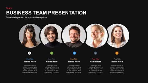 Business Team Presentation Template For Powerpoint And Keynote