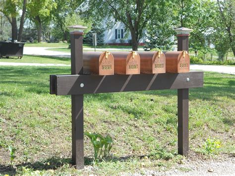 My Sister In Law Redesigned Group Of Mailboxes Hers Was On Left End