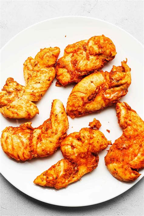 This air fryer chicken strips recipe, uses 5 ingredients and because it's made in the air fryer only a fraction of the oil that traditional fried chicken tenders require. Air Fryer Naked Chicken Tenders • Low Carb with Jennifer