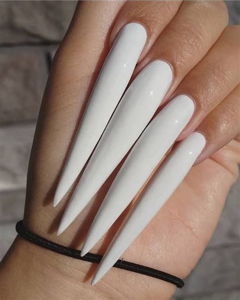 New Nail Trend Extra Long Nails The Glossychic Long Nails Long Acrylic Nails Pointed Nails