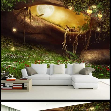 Beibehang Custom Large Mural Fantasy Personality Fairy Forest Fairyland