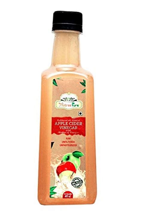 Nutree Pure Apple Cider Vinegar With Mother Raw Unfiltered