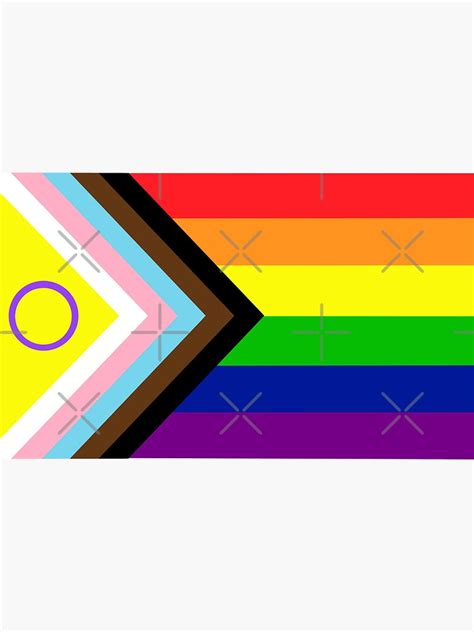 Intersex Inclusive Progress Pride Flag Sticker For Sale By Nyxfn