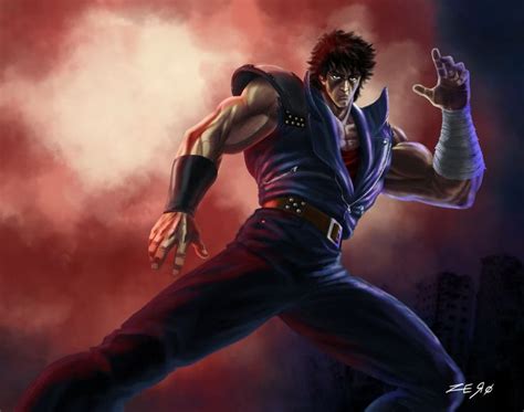 Hokuto No Ken Reinterpreted Cover Kenshiro Anime Manga Fanart By Zero13 Cristian