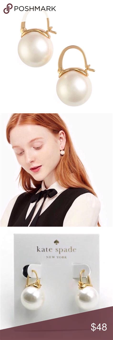 NEW Kate Spade Pearl Drop Earrings Polished And Sophisticated These