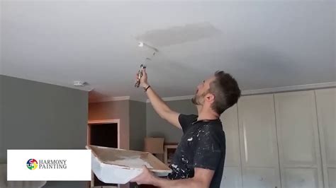 At some point, every house develops a flaw in the ceiling, whether it's from a plumbing leak, a fixture being moved. How To Patch A Drywall | Ceiling? | Blow Out Patch - YouTube