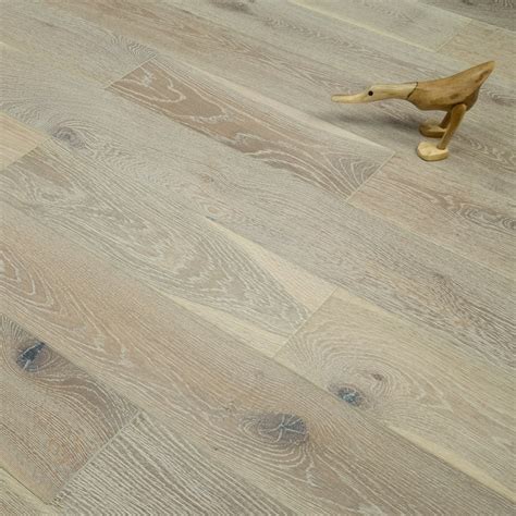 Timeless 18mm Engineered Flooring Oak Smoked Brushed And White