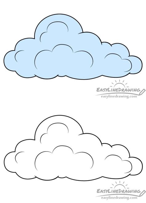 20 Easy Cloud Drawing Ideas How To Draw A Cloud