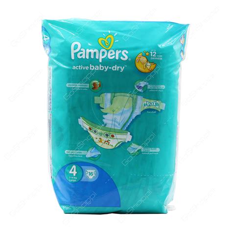 Pampers Active Baby Dry Diapers Size 4 16 Diapers Buy Online