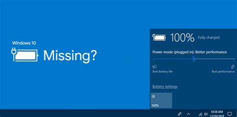 Fix Battery Icon Missing From Taskbar In Windows 10