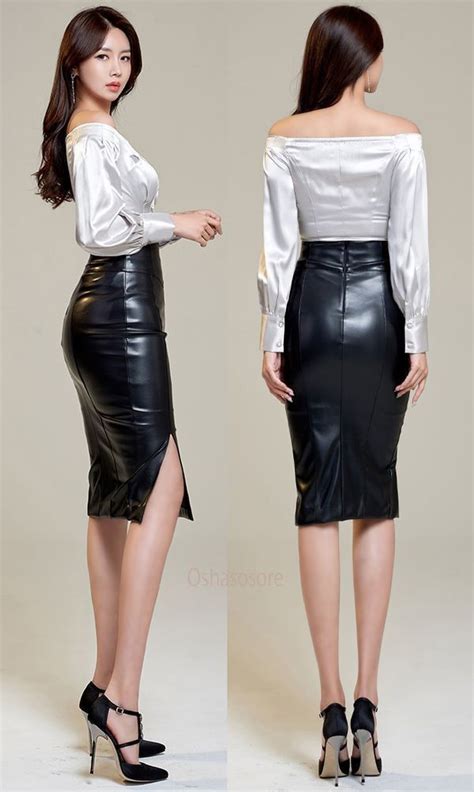 long leather skirt leather skirt outfit leather dresses beautiful chinese women beautiful